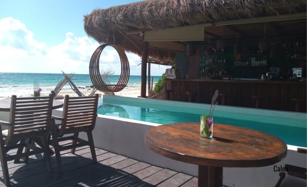"Beachfront pool and bar offering stunning ocean views."






