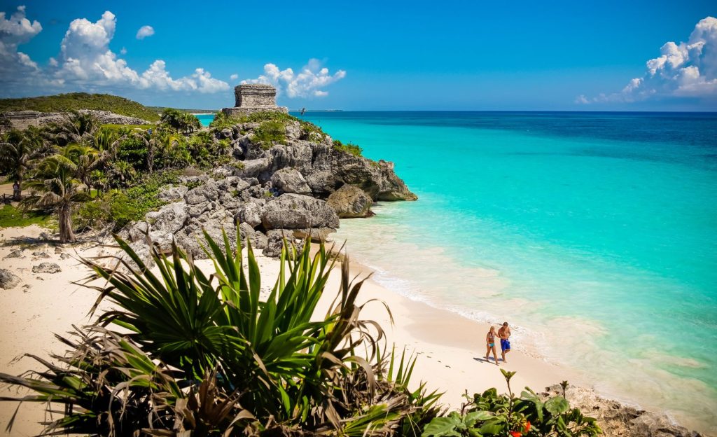 Of all Tulum beaches, Playa Ruinas is one of the most iconic, as it offers a view of the Mayan ruins.