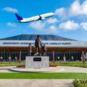 ADO bus traveling to Tulum — one of the most popular answers to how do you get to Tulum from Cancún or other cities in Mexico.