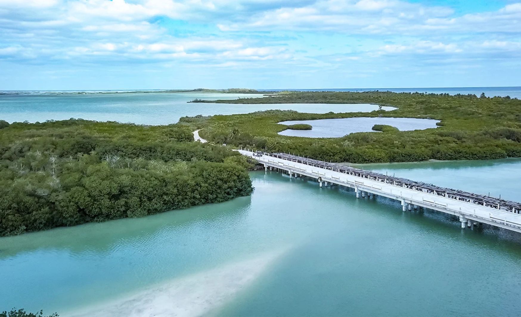 Cuerpos de agua de la Reserva de la Biosfera de Sian Ka'an